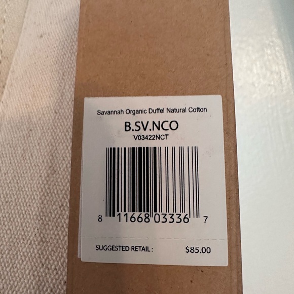 Vooray Savannah Organic Duffel Natural Cotton - Picture 2 of 2